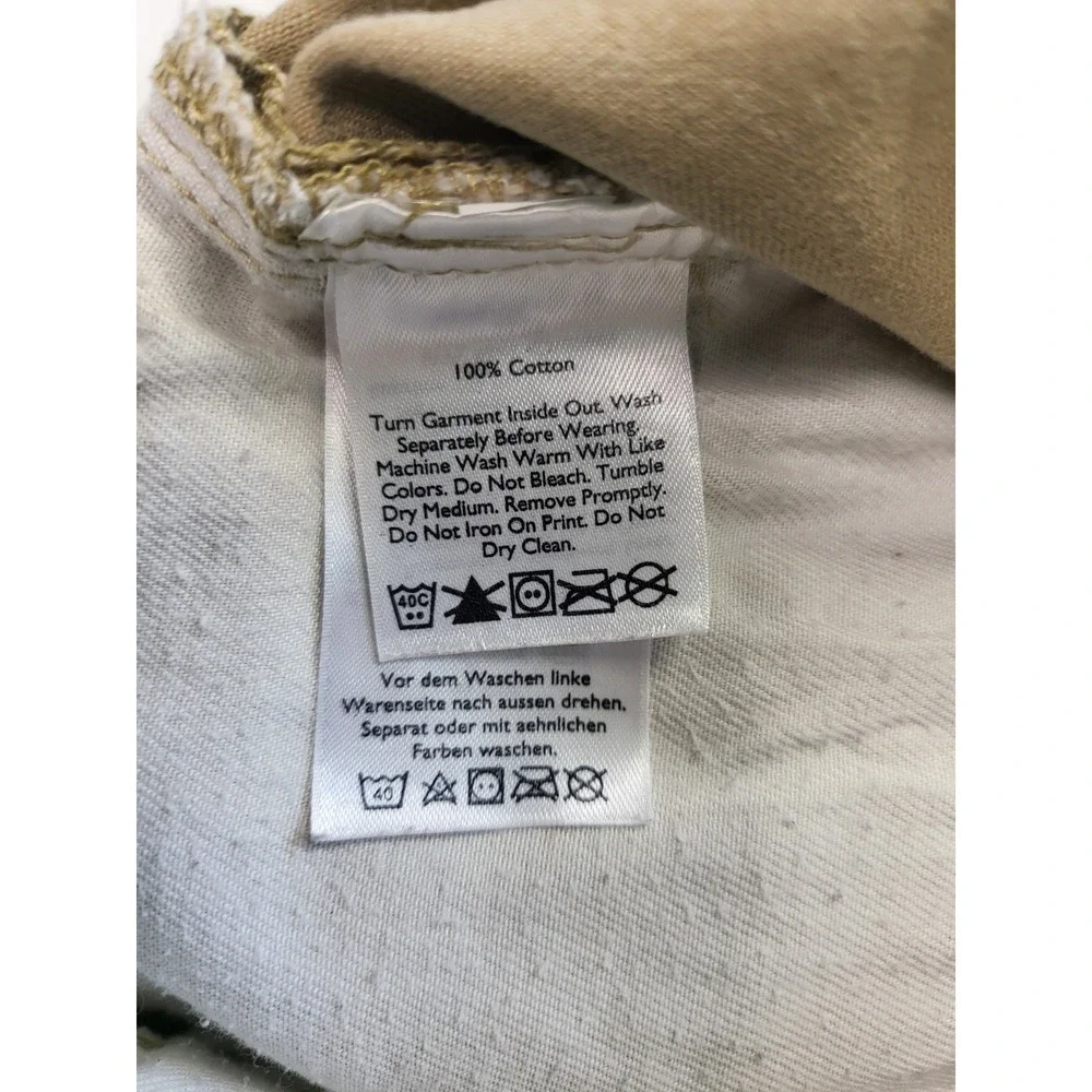 Eddie Bauer Mens 36x36 Straight Fit 5 Pocket Khaki Tan Cotton T36x36